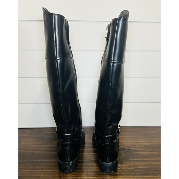 SAM EDELMAN CIRCUS Tall Black Leather Riding Boots Women's SIZE 7‎ - Picture 2 of 13